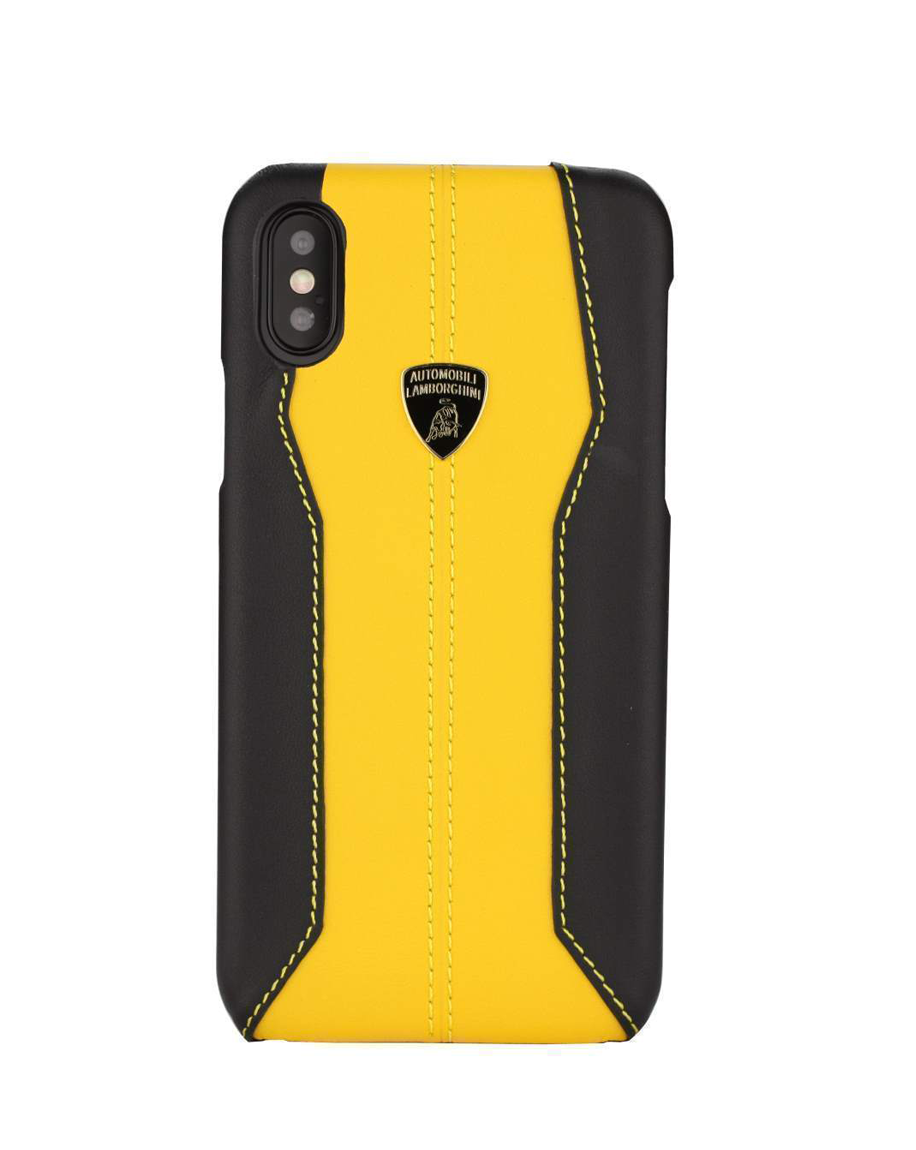LINKEM STORES Huracan D1 Leather Back case iPhone X Yellow
